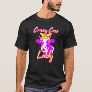 Koeiengekke Dames Melkveehouder Fluisteraar Vrouwe T-shirt