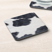 Koeienhuid afdrukken bier onderzetter (Linkerzijde)