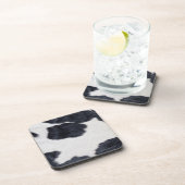 Koeienhuid afdrukken bier onderzetter (Rechterzijde)