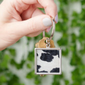Koeienhuid afdrukken sleutelhanger (Hand)