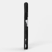 Koeienhuid Black White Monogram Hoesje-Mate iPhone Case-Mate iPhone Case (Achterkant/rechts)