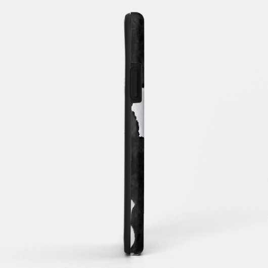 Koeienhuid Black White Monogram Hoesje-Mate iPhone Case-Mate iPhone Case (Achterkant/rechts)