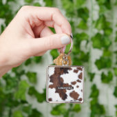 Koeienhuid Brown Sleutelhanger (Hand)
