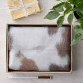 Koeienhuid Bruin en Wit Tissuepapier (Geschenk)