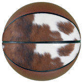 Koeienhuid bruin wit basketbal (Voorkant)
