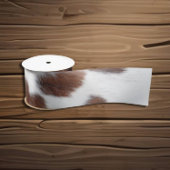 koeienhuid bruin wit satijnlint satijnen lint