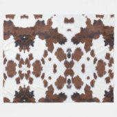 koeienhuid bruine deken (Voorkant (Horizontaal))