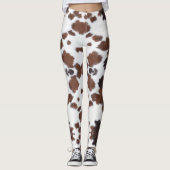 koeienhuid bruine leggings (Voorkant)
