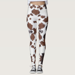 koeienhuid bruine leggings