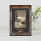 koeienhuid Cowboy Country western Weddenschap Kaart (Staand voorkant)