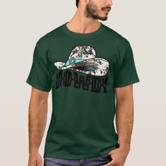 Koeienhuid Cowgirl Pet Howdy Western Land Gemstone T-shirt