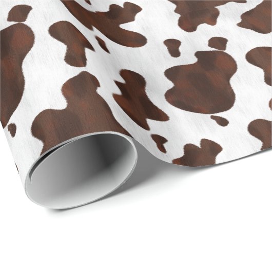 Koeienhuid Faux Hair Western leder geborsteld patr Cadeaupapier (Rol Hoek)