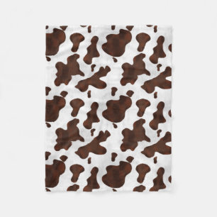 Koeienhuid Faux Hair Western leder geborsteld patr Fleece Deken