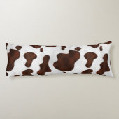 Koeienhuid Faux Hair Western leder geborsteld patr Lichaamskussen (Achterkant)