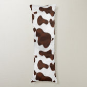 Koeienhuid Faux Hair Western leder geborsteld patr Lichaamskussen (Voorkant Verticaal)