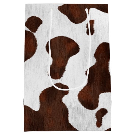 Koeienhuid Faux Hair Western leder geborsteld patr Medium Cadeauzakje (Achterkant)