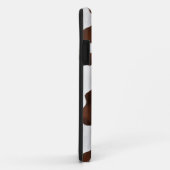 Koeienhuid Faux Western leder geplaatst op persoon Case-Mate iPhone Case (Achterkant/rechts)