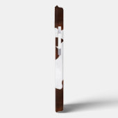 Koeienhuid Faux Western leder geplaatst op persoon Case-Mate iPhone Case (Achterkant / Links)
