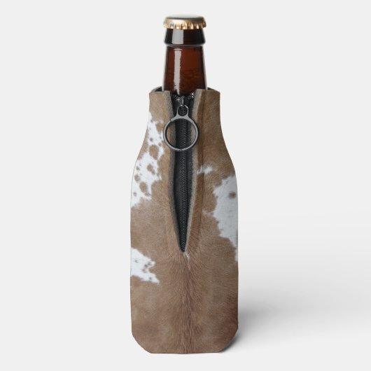 Koeienhuid Flesjeskoeler (Fles Achterkant)