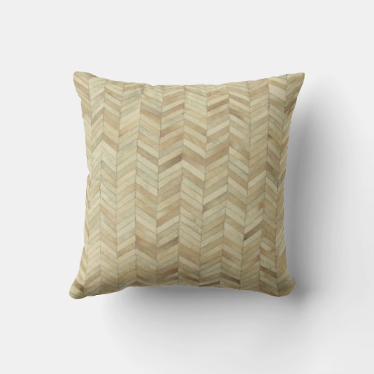 Koeienhuid herringbone Pattern Print Cushion Kussen (Achterkant)