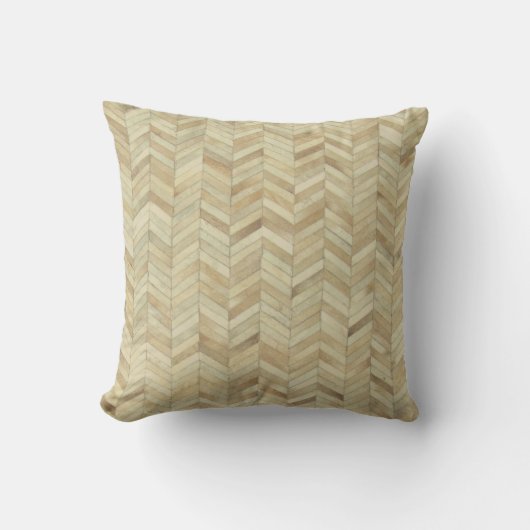 Koeienhuid herringbone Pattern Print Cushion Kussen (Voorkant)