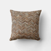 Koeienhuid herringbone Pattern Print Kussen (Achterkant)