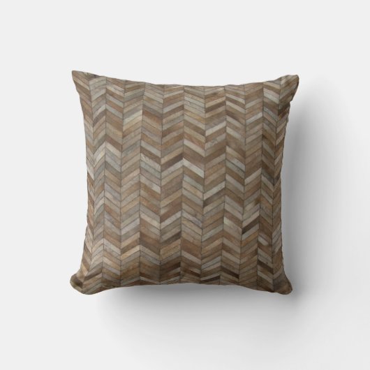 Koeienhuid herringbone Pattern Print Kussen (Voorkant)
