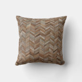 Koeienhuid herringbone Pattern Print Kussen (Achterkant)