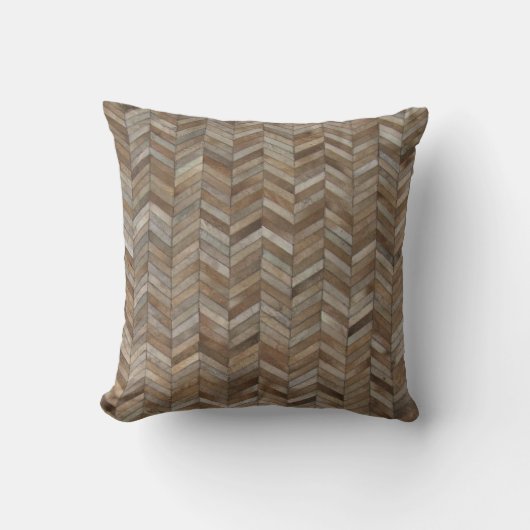 Koeienhuid herringbone Pattern Print Kussen (Voorkant)