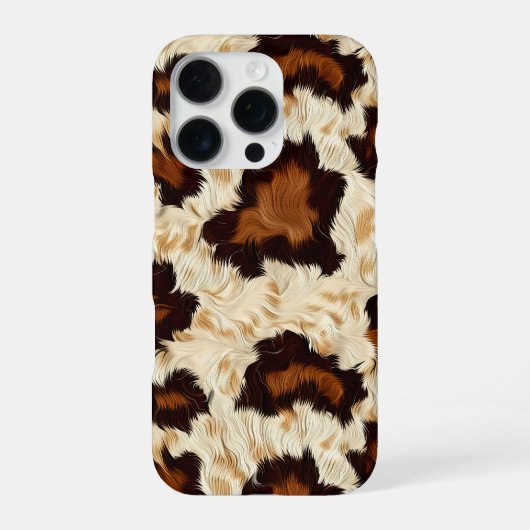 Koeienhuid iPhone Case Hoesje (Achterkant)