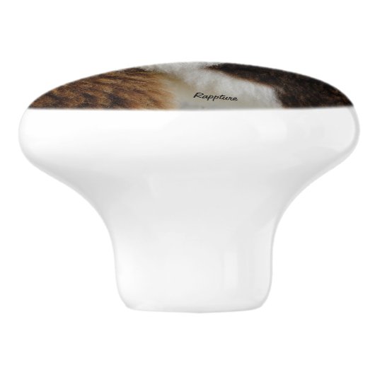 Koeienhuid keramische knop (Zijkant)