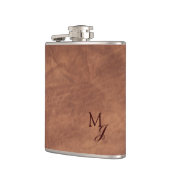 Koeienhuid kunstleder heupfles (Links)