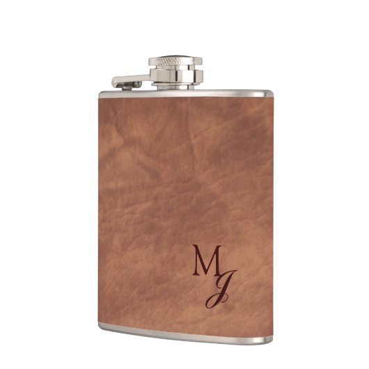 Koeienhuid kunstleder heupfles (Links)