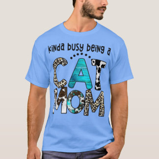 Koeienhuid Leopard Kinda Busy is Western als katma T-shirt