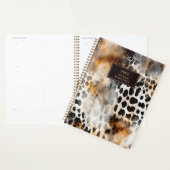Koeienhuid Luipaard Print Dierenhuid Abstracte kun Planner (Display)