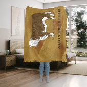 Koeienhuid Meng kunstleder Deken