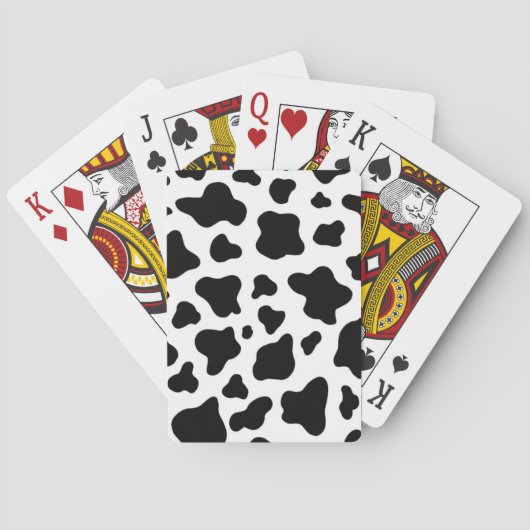 Koeienhuid ontwierp rustiek boerderij pokerkaarten (Achterkant)