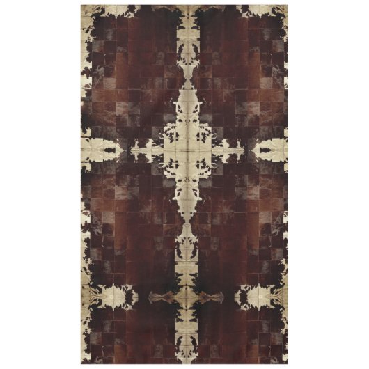 Koeienhuid Patchwork afdrukken Tafelkleed (Voorkant)