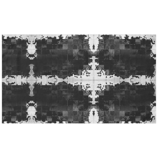 Koeienhuid Patchwork afdrukken Tafelkleed (Voorkant (Horizontaal))