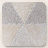 Koeienhuid Patchwork Bier Onderzetter (Voorkant)