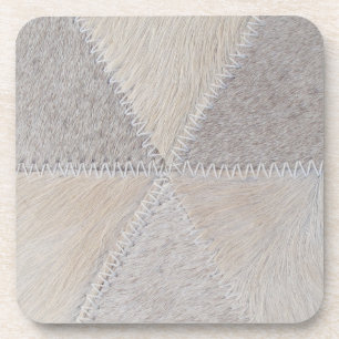 Koeienhuid Patchwork Bier Onderzetter