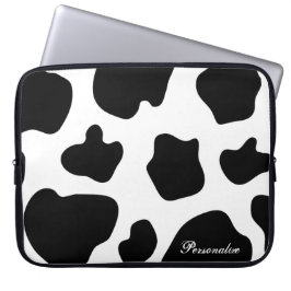 Koeienhuid Patroon Laptop Mouw | Leuke dierenprint Laptop Sleeve