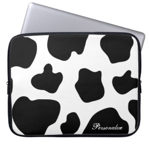 Koeienhuid Patroon Laptop Mouw   Leuke dierenprint Sleeve