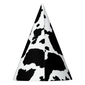 Koeienhuid Print Party Pet Feesthoedjes (Achterkant)