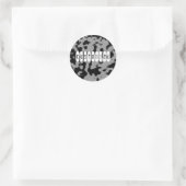 KOEIENHUID - SJABLOON RONDE STICKER (Tas)