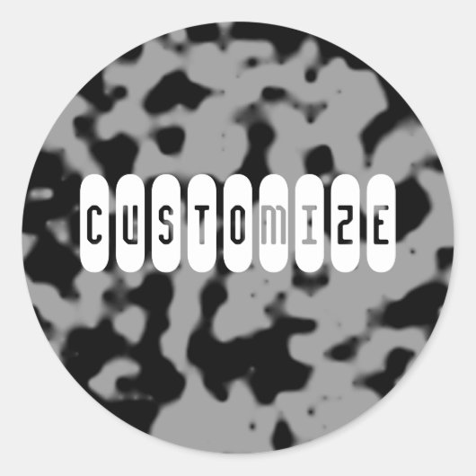 KOEIENHUID - SJABLOON RONDE STICKER (Voorkant)