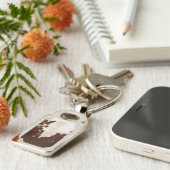 KOEIENHUID SLEUTELHANGER (Zijkant)