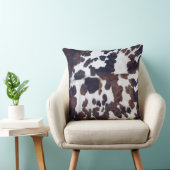 Koeienhuid Tan Black en White Pattern Print Cushio Kussen (Stoel)
