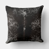 Koeienhuid Tan en White Pattern Print Cushion Kussen (Achterkant)