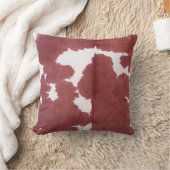 Koeienhuid Tan en White Pattern Print Cushion Kussen (Deken)